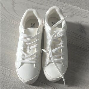 Zara Kids Classic White Sneakers